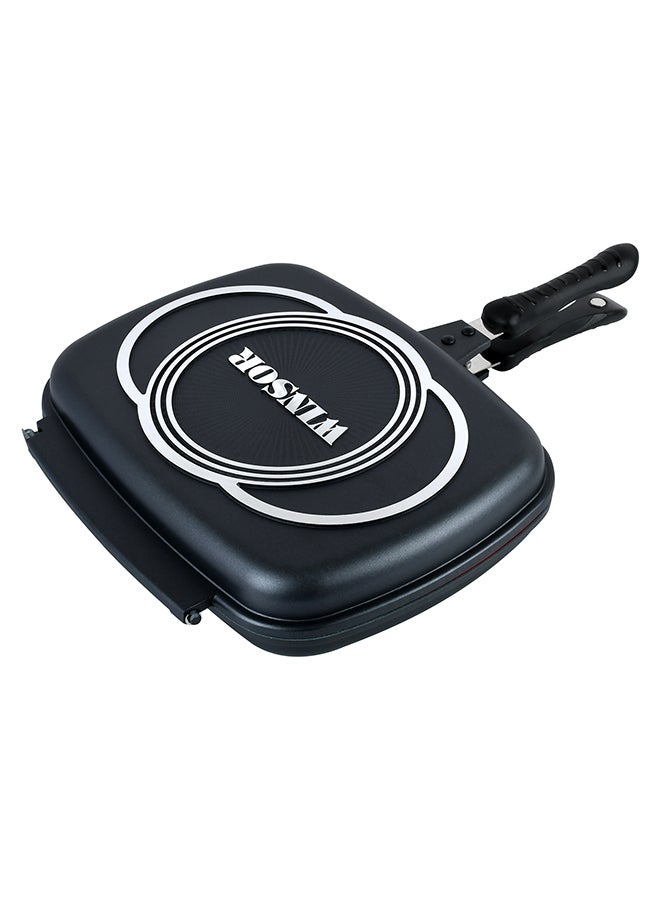 Winsor Double Frypan Non-Stick Black 32cm  - Image 2