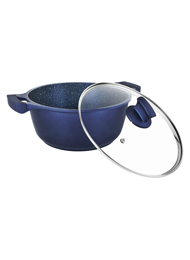 Winsor 9-Piece Cast Aluminum Granite Non-Stick Cookware Set Dark Blue  - Image 3