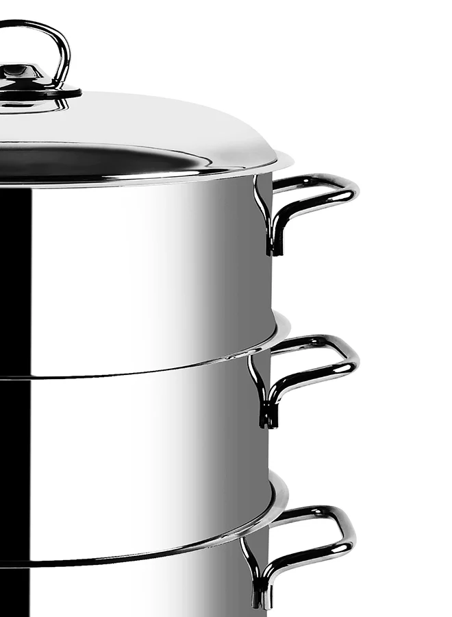 Prestige 4-Piece Stainless Steel Steamer Set Stainless Steel 24cm