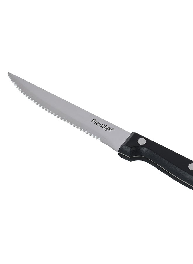 Prestige - 6-Piece Steak Knife Set Black/Silver 11cm - Image 1