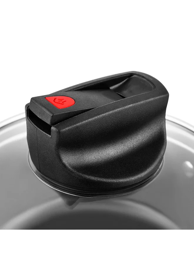 Prestige Safecook Non-Stick Cov Saucepan Red 14cm