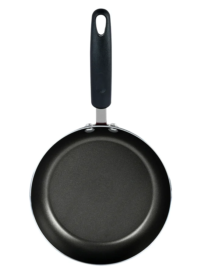 Prestige 12-Piece Aluminium Non Stick Interior Durable & Light Weight Cookware Set Includes 14cm Saucepan With Lid, 18cm Sauce Pot With Lid, 24cm Dutch Oven With Lid, 20cm Fry Pan, 24cm Fry Pan, 4Pieces Kitchen Tools Red