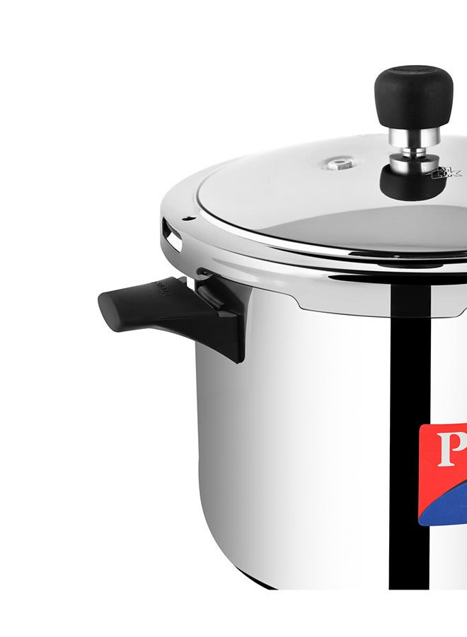 Popular Stainless Steel Pressure Cooker with 4.5 mm Thick Alpha Base and Induction Compatible and with sturdy handles Silver 5Liters - v1663576137/N32619974A_3