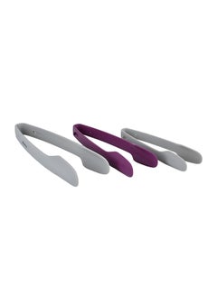 3-Piece Plastic Tongs Grey/Purple - v1663576140/N35253476A_3