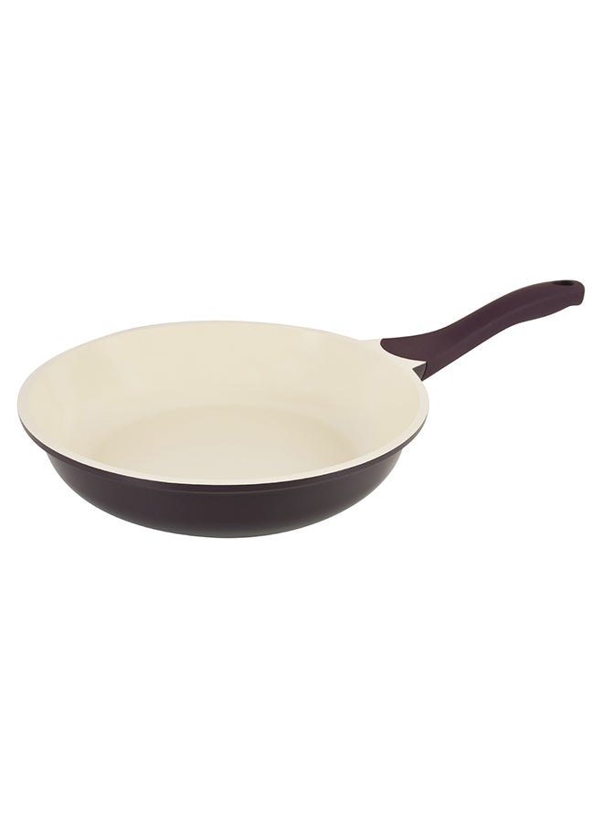 Prestige 9-Piece Ceramic Design Bakelite Handle With Soft Touch Non Slip Cookware Set Includes 2xCasseroles 26 cm, 20 cm, 1xSaute Pan 24 cm, 1xFrypan 24 cm, 2xTurner, 3xGlass Lids Purple 24cm  - Image 5