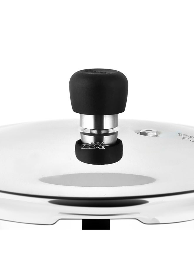 Prestige - Popular Stainless Steel Pressure Cooker,Durable Induction Compatible Cooker with Polished Surface For Quick Heating Silver 3Liters - Image 1