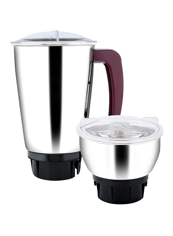 باترفلاي خلاط ومطحنة راينو مع مرطبان 550 W BRH17065/Rhino 2Jar أبيض\فضي\أسود  - Image 4