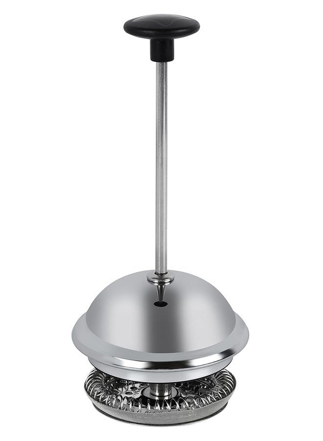 برستيج إناء تحضير قهوة فرنسية بالضغط يستوعب 8 أكواب شفاف/أسود/فضي - Image 3