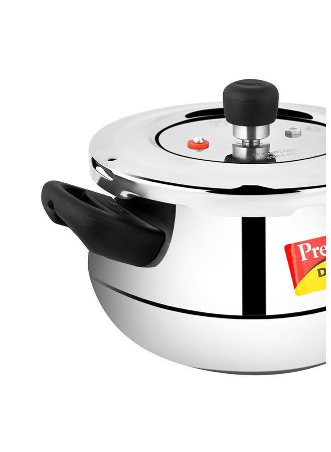 Prestige - Deluxe Alpha Svachh Stainless Steel Spillage Control Pressure Cooker Silver 3Liters - Image 1