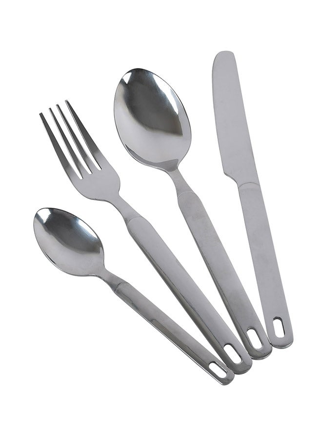 24-Piece Stainless Steel Cutlery Set Silver 24x13cm - v1663576163/N40027977A_4