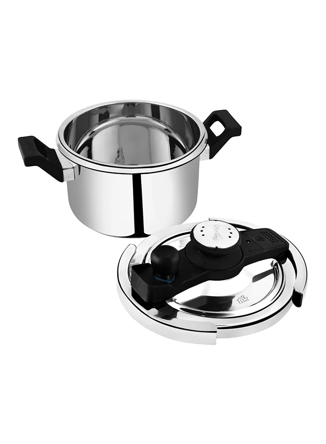 Prestige CLIP-ON Svachh Stainless Steel Pressure Cooker with Extra Glass Lid 5Liters