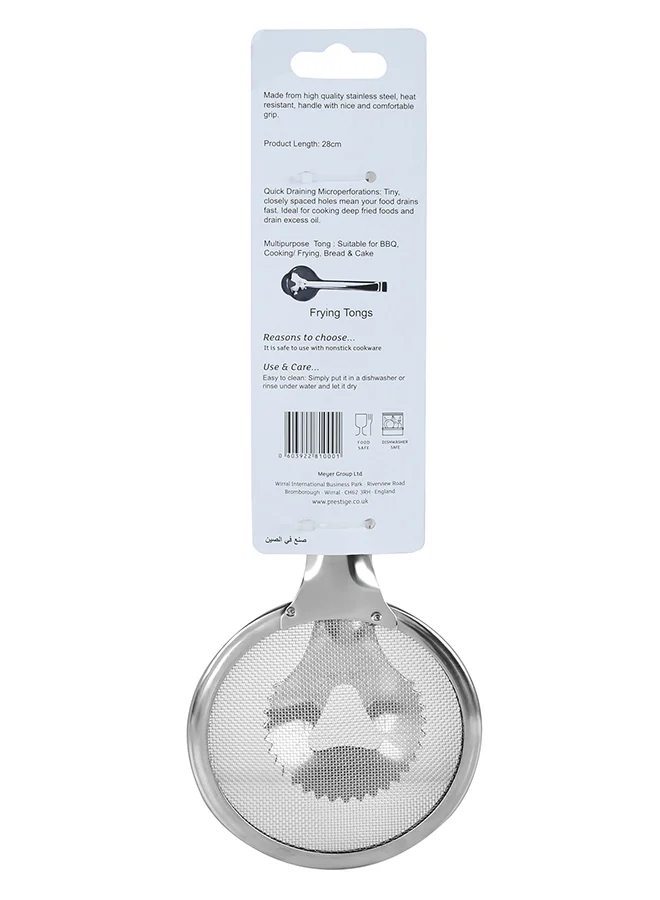 برستيج Stainless Steel Frying Tong Cum Strainer