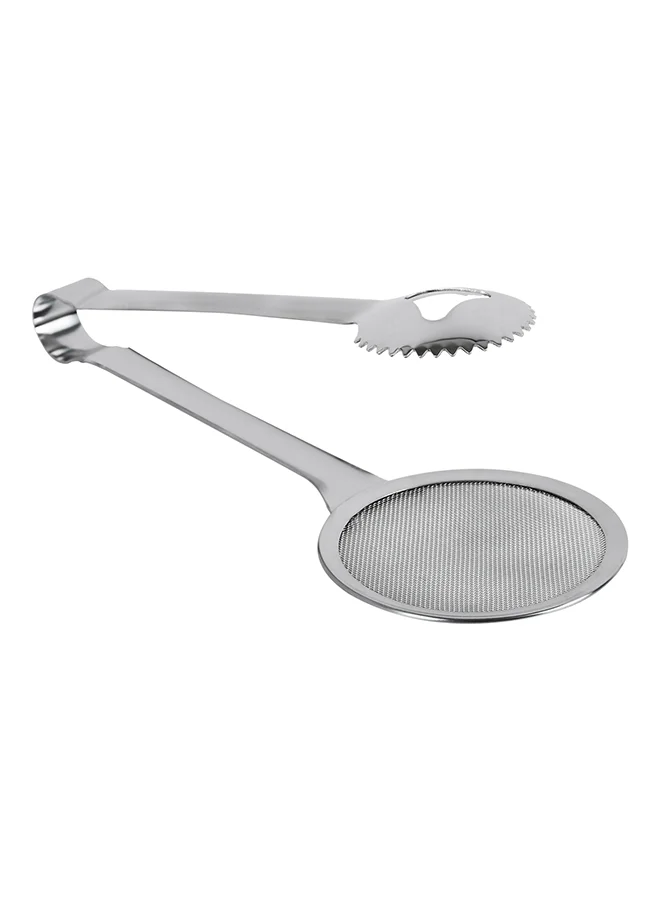 Prestige Stainless Steel Frying Tong Cum Strainer Silver 28cm