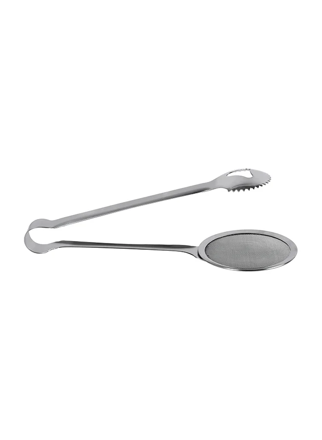 Prestige Stainless Steel Frying Tong Cum Strainer Silver 28cm