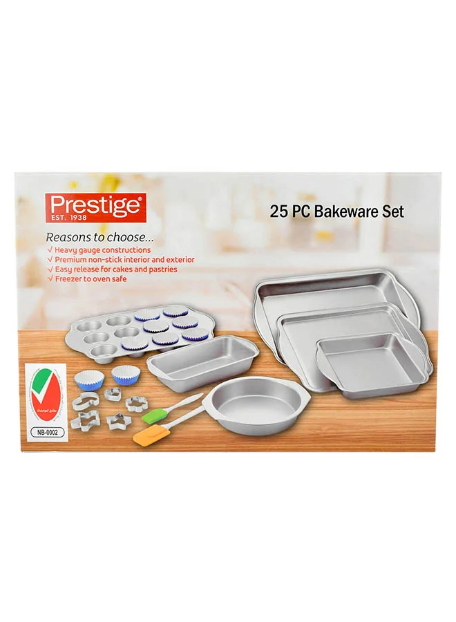 Prestige 25-Piece Bakeware Set+Oven Gloves Multicolour 2kg