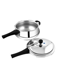 Prestige Deluxe Plus Junior Handi Aluminium Pressure Cooker With Lid, Dishwasher Safe & Induction Safe Silver 5Liters  - Image 2
