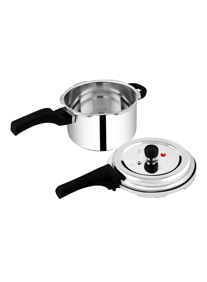 Prestige - Svachh Deluxe Alpha Stainless Steel Pressure Cooker Silver/Black 4Liters - Image 1