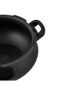 Prestige Deluxe Plus Hard Anodised Aluminium Pressure Cooker | With Lid |Curved Design|User Friendly Handles Black 5Liters  - Image 5