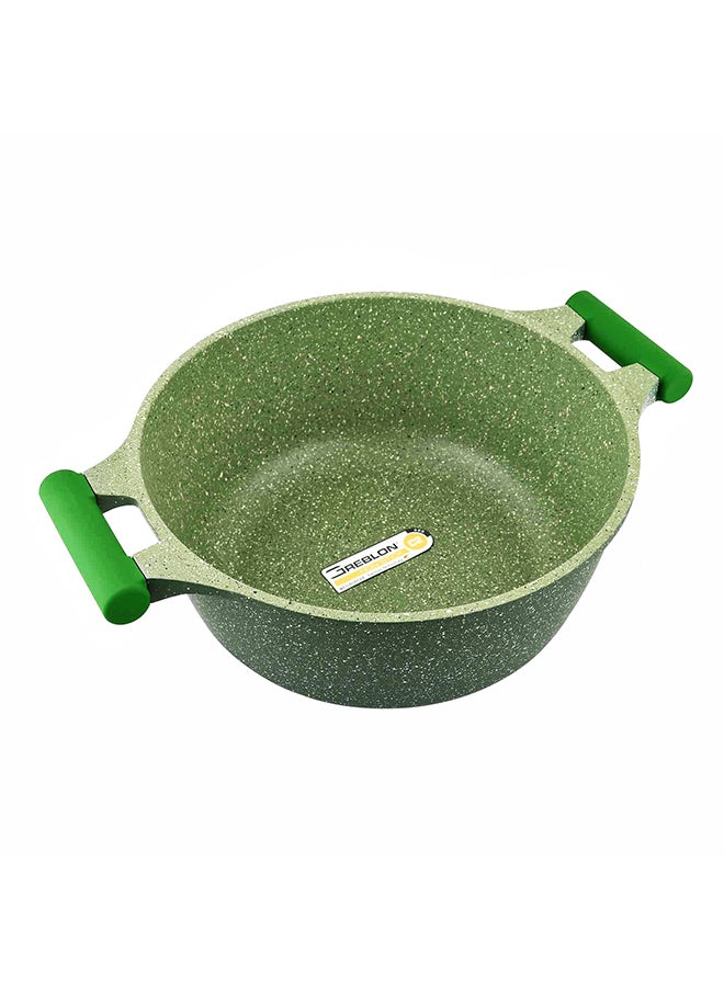 Prestige Granite Non-Stick Aluminium Sauce Pan With Lid Green 28cm  - Image 4