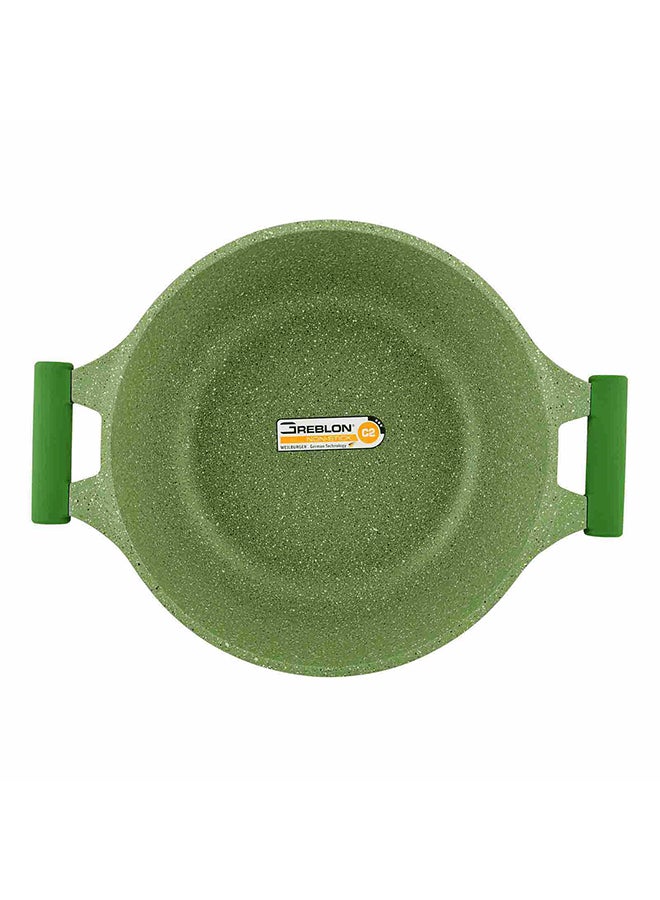 Prestige Granite Non-Stick Aluminium Sauce Pan With Lid Green 28cm  - Image 5