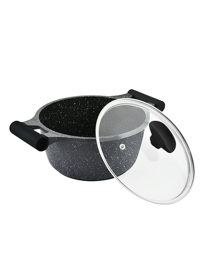 Prestige 7-Piece Granite Non-Stick Aluminium Essentials Cookware Set Black  - Image 4
