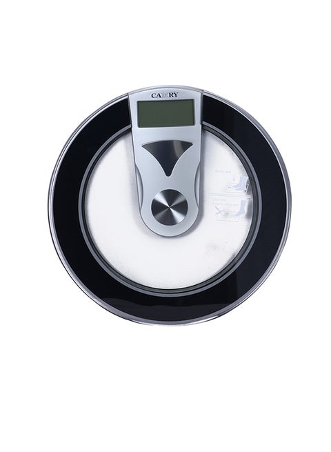 Camry Weighing Scale With Led Digital, Body Weight Scales, Round Bathroom Scales with High Precision Sensors Large LED Display Easier to Read