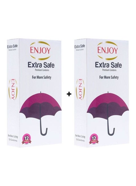 PACK OF 2-12-Piece Extra Safe Condom