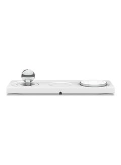 belkin 3-in-1 Magsafe Wireless Charging Station - MFi Certified Charger Pad For iPhone 15, 14, 13, 12 Series, Apple Watch 9, 8, 7, 6, Se, And Airpods 2, Pro, Ultra - Travel-friendly White  - Image 5