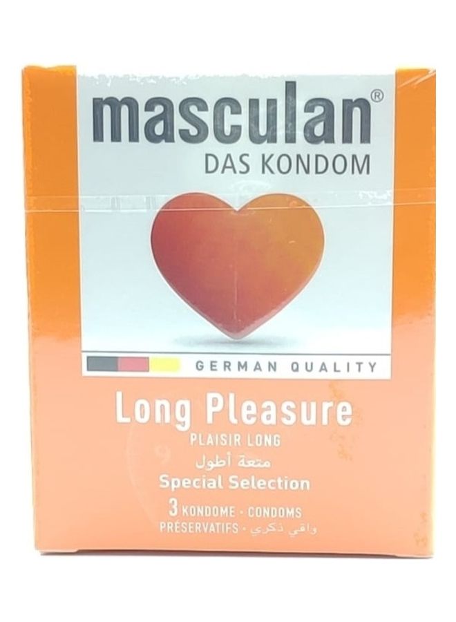 ماسكولان واقيات ذكرية متعة أطول من 3 قطع - Image 1