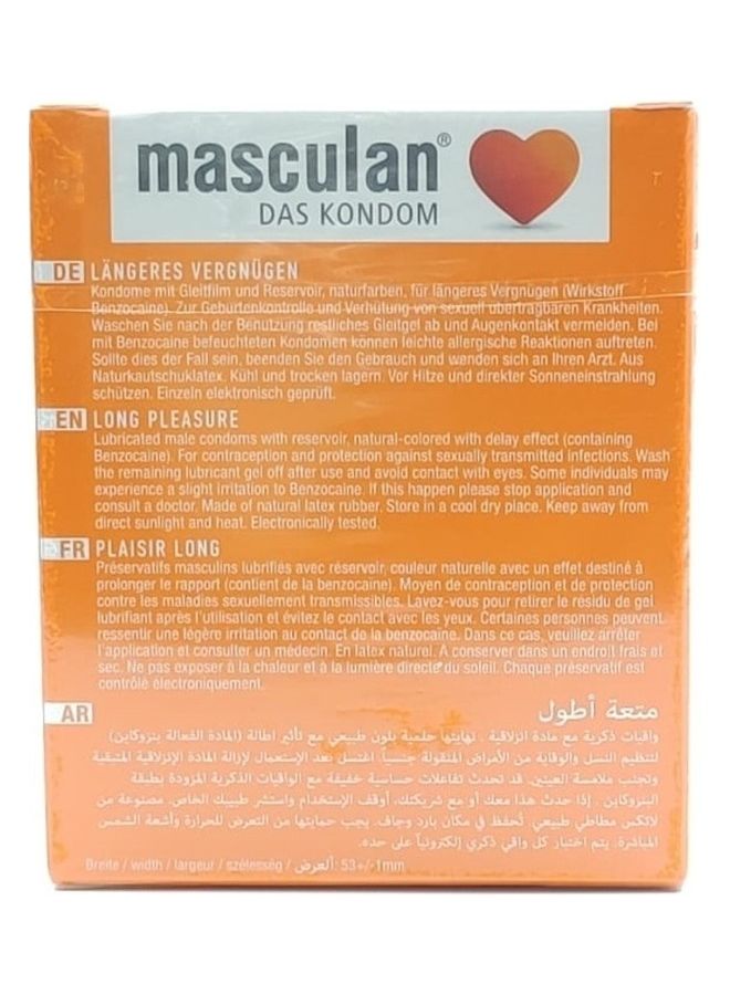 ماسكولان واقيات ذكرية متعة أطول من 3 قطع - Image 3