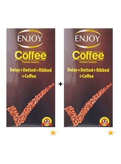 ENJOY PACK OF 2-12-Piece Coffee Condom  - Image 1