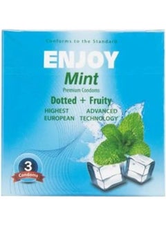 ENJOY Packof 2-3-Piece Condoms - Mint Flavour  - Image 2