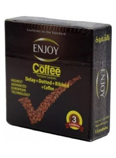 ENJOY Pack Of 2-Enjoy Condoms 3 Pieces Coffee  - Image 2