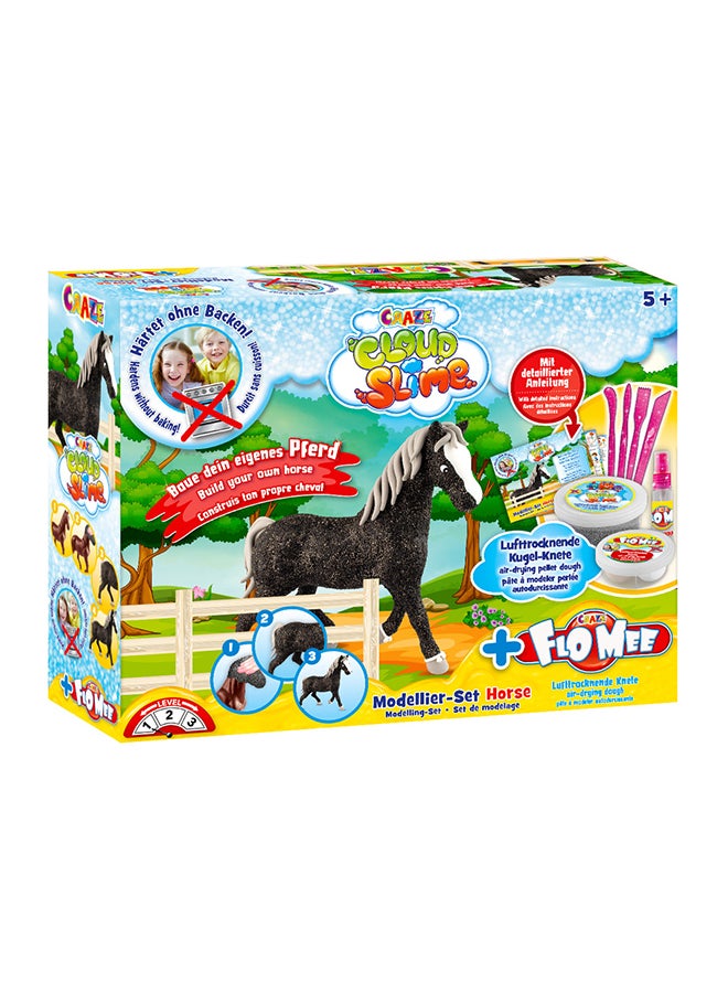 CRAZE Cloud Slime Meets Flo Mee Horse Set 26x20x7cm - Image 1
