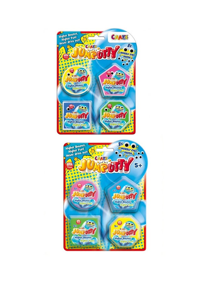 CRAZE Jumputty Intelligent Colored Plasticine 4X 15g Bouncy Modeling Clay Modeling Clay Creative Crafts For Kids Assorted Style May Vary 1 Piece  - Image 1