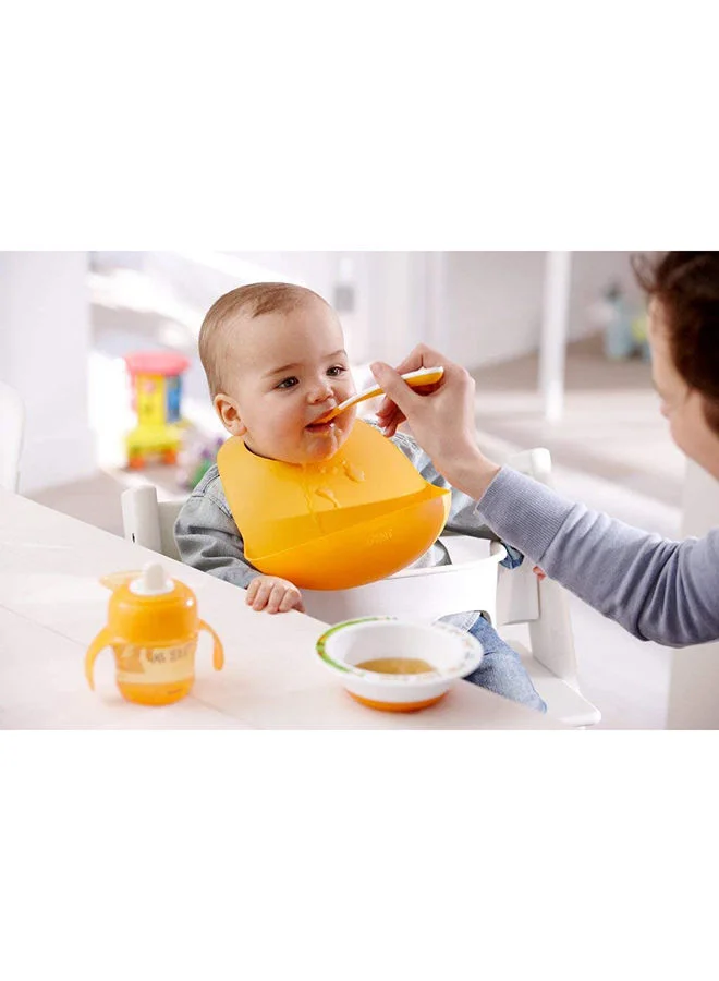 Philips Avent مريلة إطعام، للأطفال بعمر 6 أشهر وما فوق، برتقالي - ألوان متعددة
