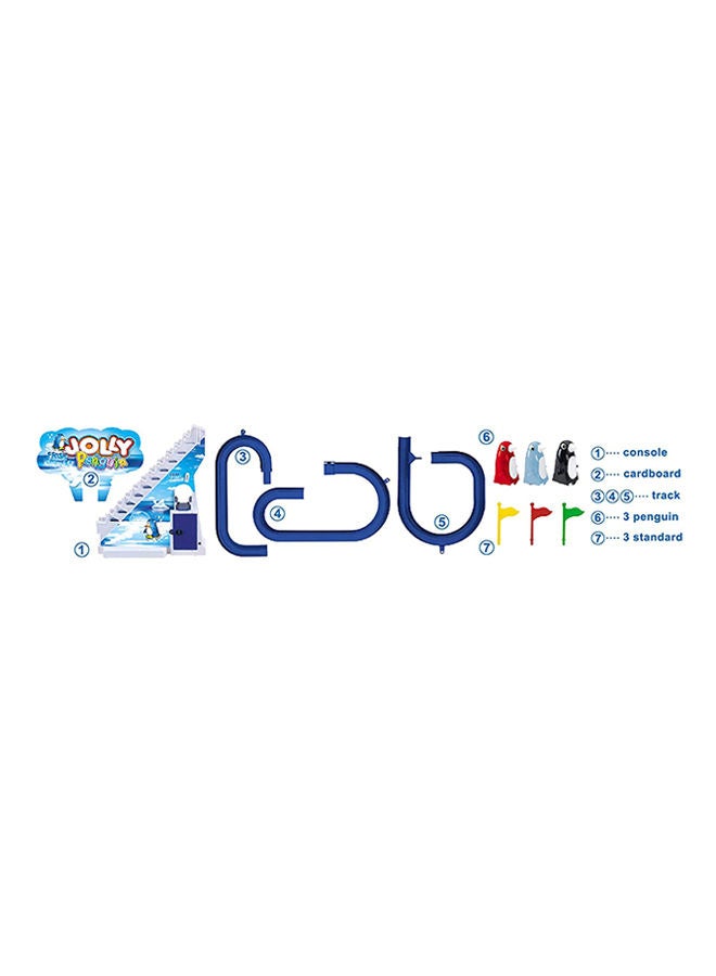 ماركة غير محددة تساعد لعبة مسار صعود الدرج الكهربائي بينجوينز على التعرف على الألوان متعددة الألوان للأطفال من سن 3 سنوات فما فوق 12x12x8سم  - Image 3