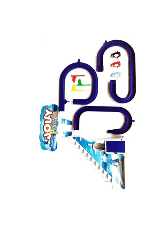 null - تساعد لعبة مسار صعود الدرج الكهربائي بينجوينز على التعرف على الألوان متعددة الألوان للأطفال من سن 3 سنوات فما فوق 12x12x8سم - Image 1