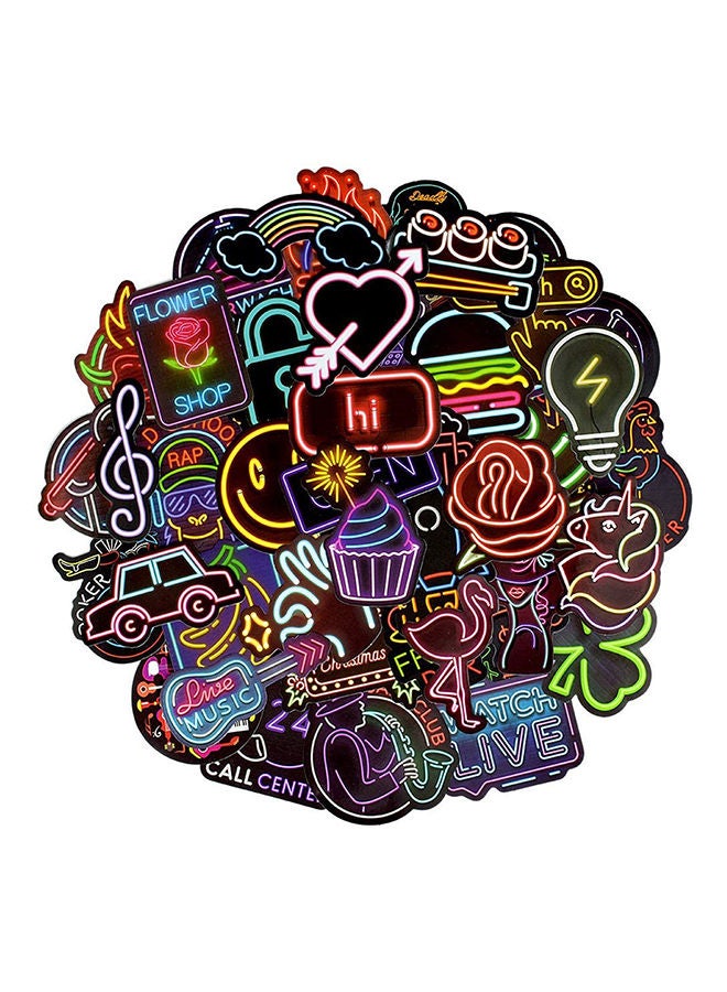 Generic - 50-Piece Waterproof Self Adhesive Cool Vinyl Decal Graffiti Sticker Set - Image 1