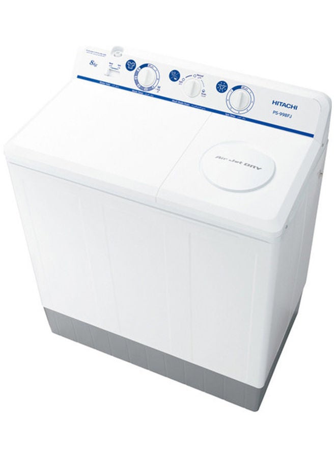 هيتاشي غسالة بحوضين 8 kg PS-998FJ WH أبيض - Image 1