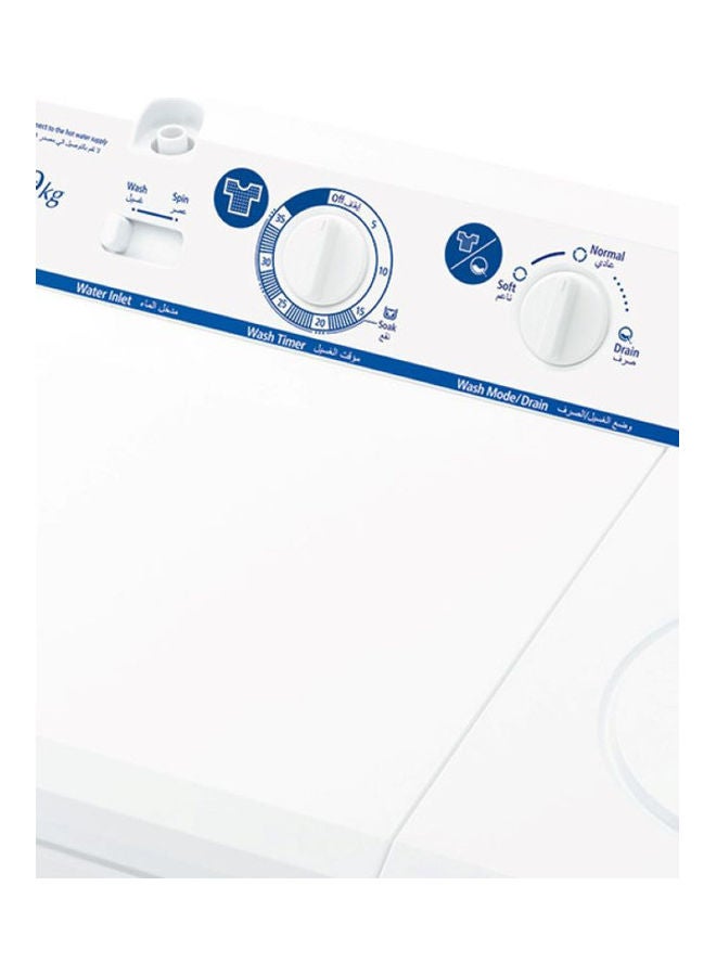 هيتاشي غسالة بحوضين 8 kg PS-998FJ WH أبيض - Image 2