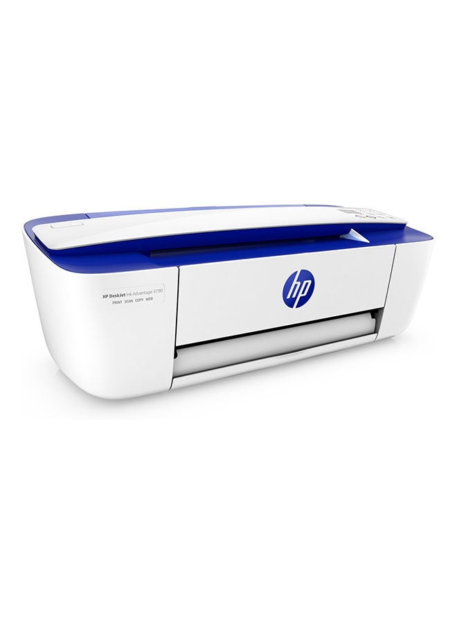 HP - DeskJet Ink Advantage 3790 Wireless All-in-One Printer, Print, Copy, Scan T8W47C White/Blue - Image 1