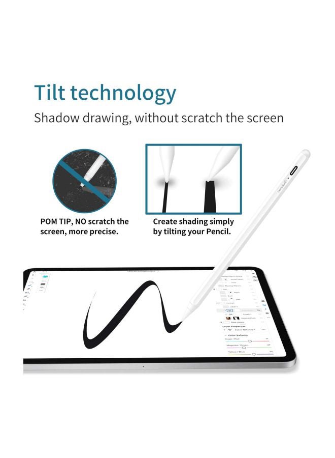 GOOJODOQ - Superfine Nib Active Capacitive Stylus Pen Silver - Image 1