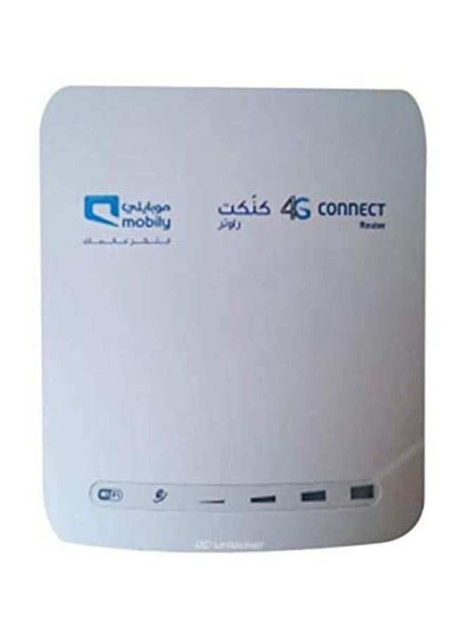 Mobily - 4G Connect Router White/Blue - Image 1