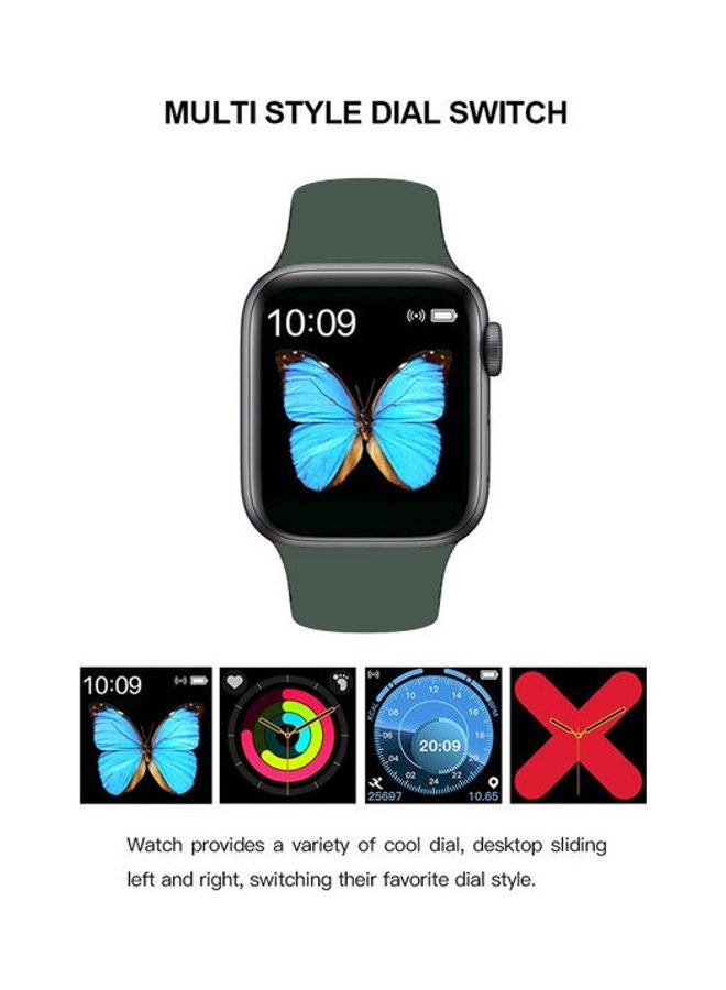Generic - 300.0 mAh T500 Silicone Smart Watch Full Touch Screen Calls Compatible With Android And IOS Green - Image 1