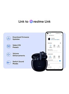 realme Buds Air 2 Wireless In-Ear Earphones With Charging Case Black  - Image 3