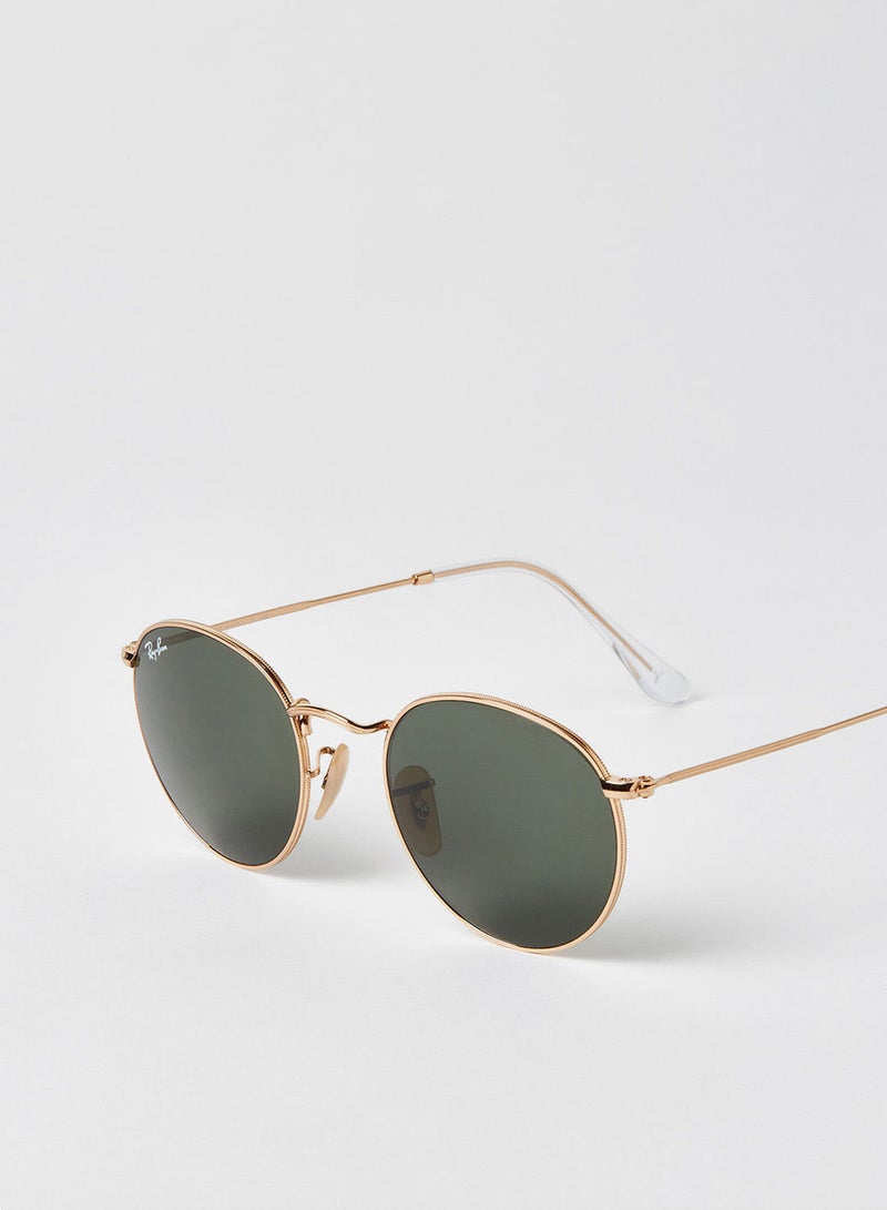 Ray-Ban Men's Full Rim Round Sunglasses - 0RB3447 - Lens Size: 50 mm - Gold  - Image 3