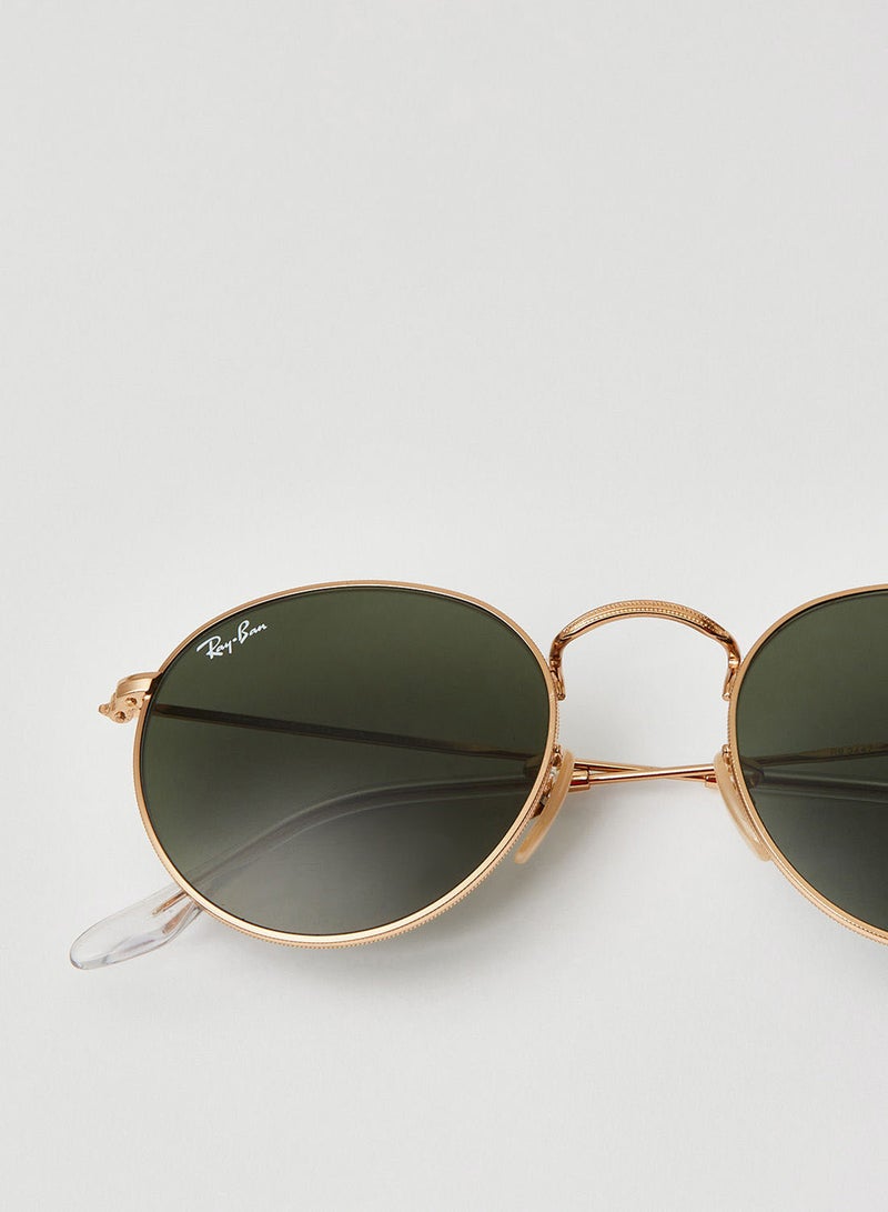 Ray-Ban Men's Full Rim Round Sunglasses - 0RB3447 - Lens Size: 50 mm - Gold  - Image 4