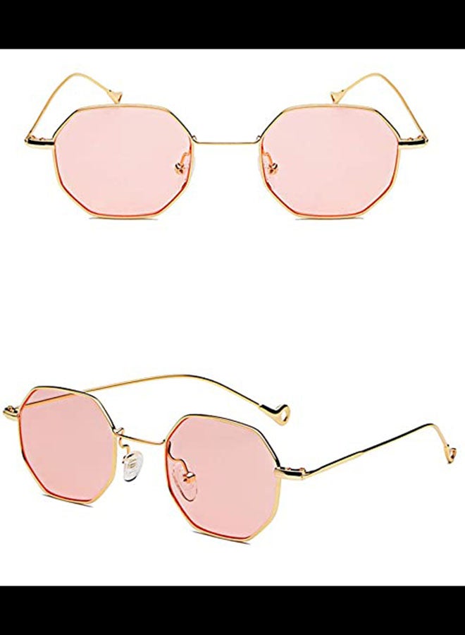 QiaoKai Women's Polygon Sunglasses  - Image 4
