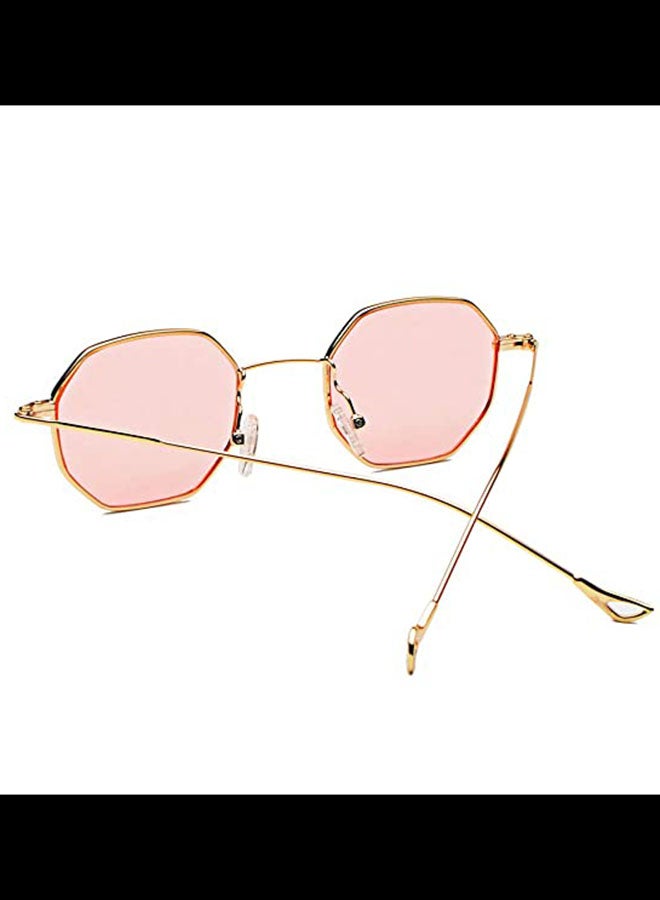 QiaoKai Women's Polygon Sunglasses  - Image 3